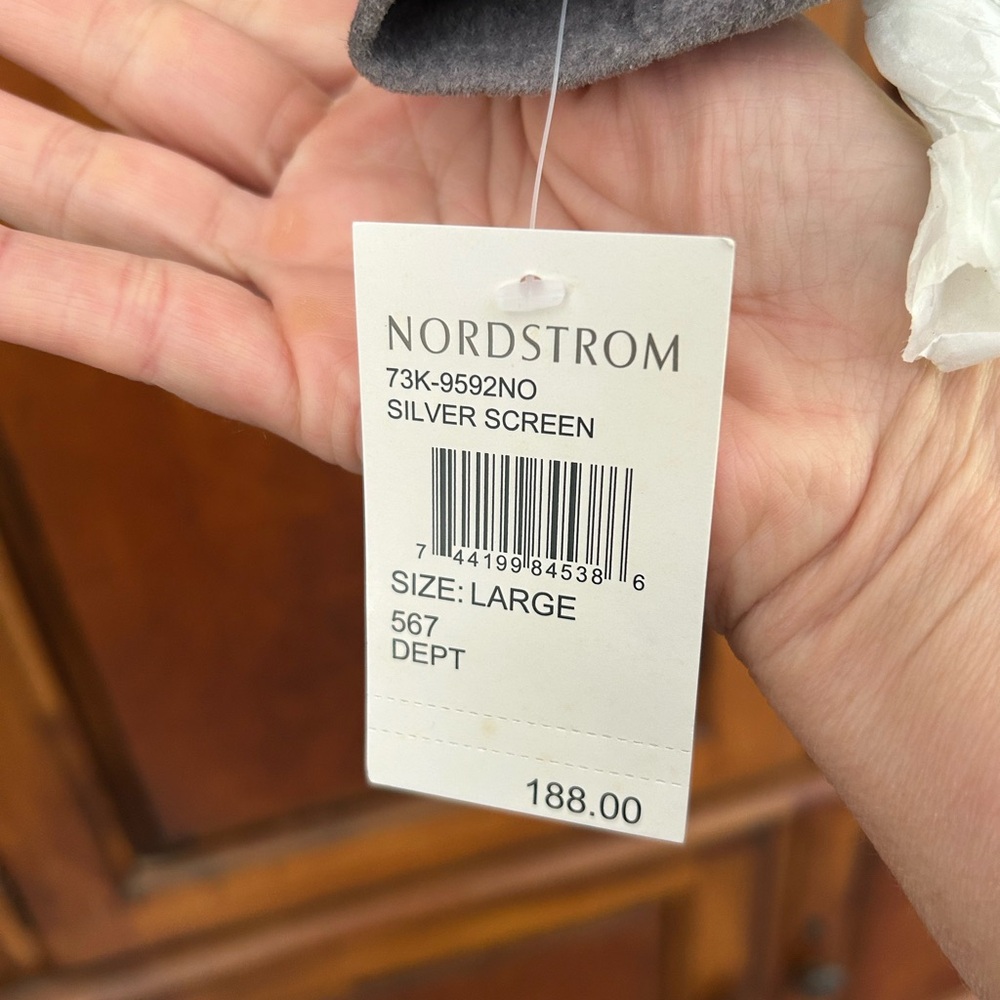 NWT NEW Nordstrom Blank NYC Gray Suede Moto Jacket Large L - Picture 4 of 5